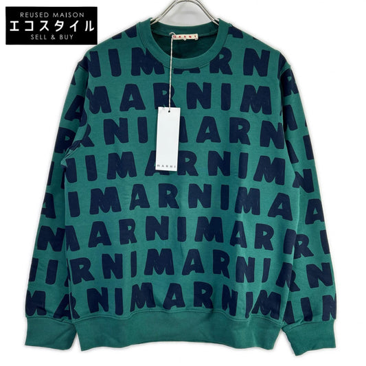 MARNI マルニ M00601-M00MW グリーン 総柄 クルーネックプルオーバー トップス