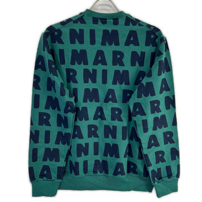 MARNI マルニ M00601-M00MW グリーン 総柄 クルーネックプルオーバー トップス