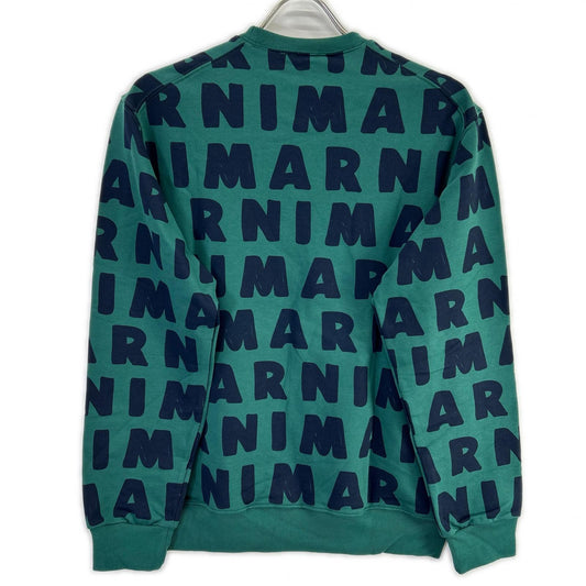 MARNI マルニ M00601-M00MW グリーン 総柄 クルーネックプルオーバー トップス