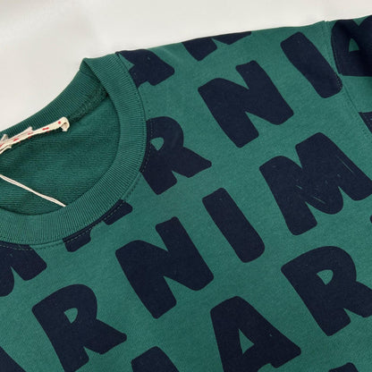 MARNI マルニ M00601-M00MW グリーン 総柄 クルーネックプルオーバー トップス