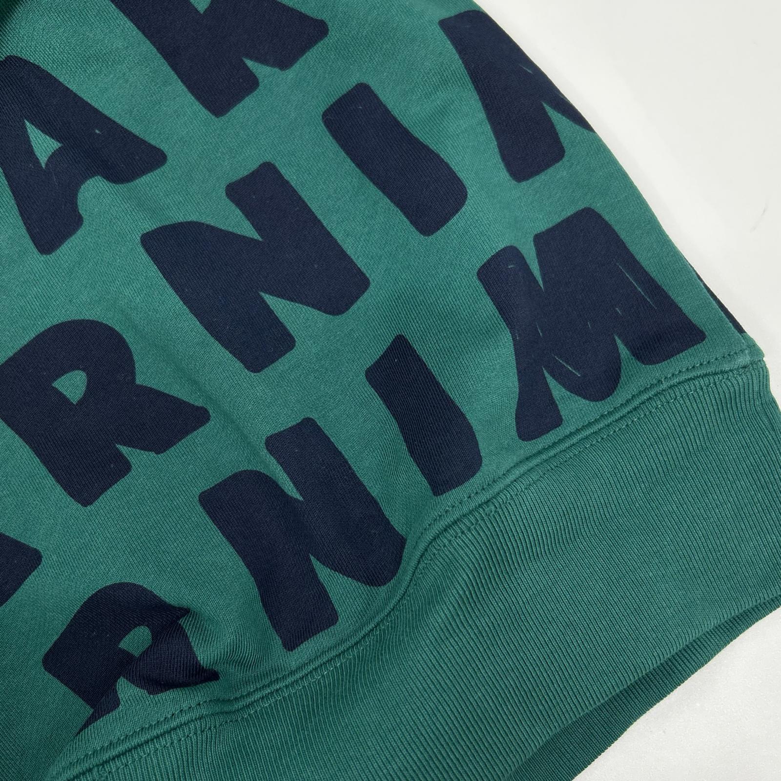 MARNI マルニ M00601-M00MW グリーン 総柄 クルーネックプルオーバー トップス
