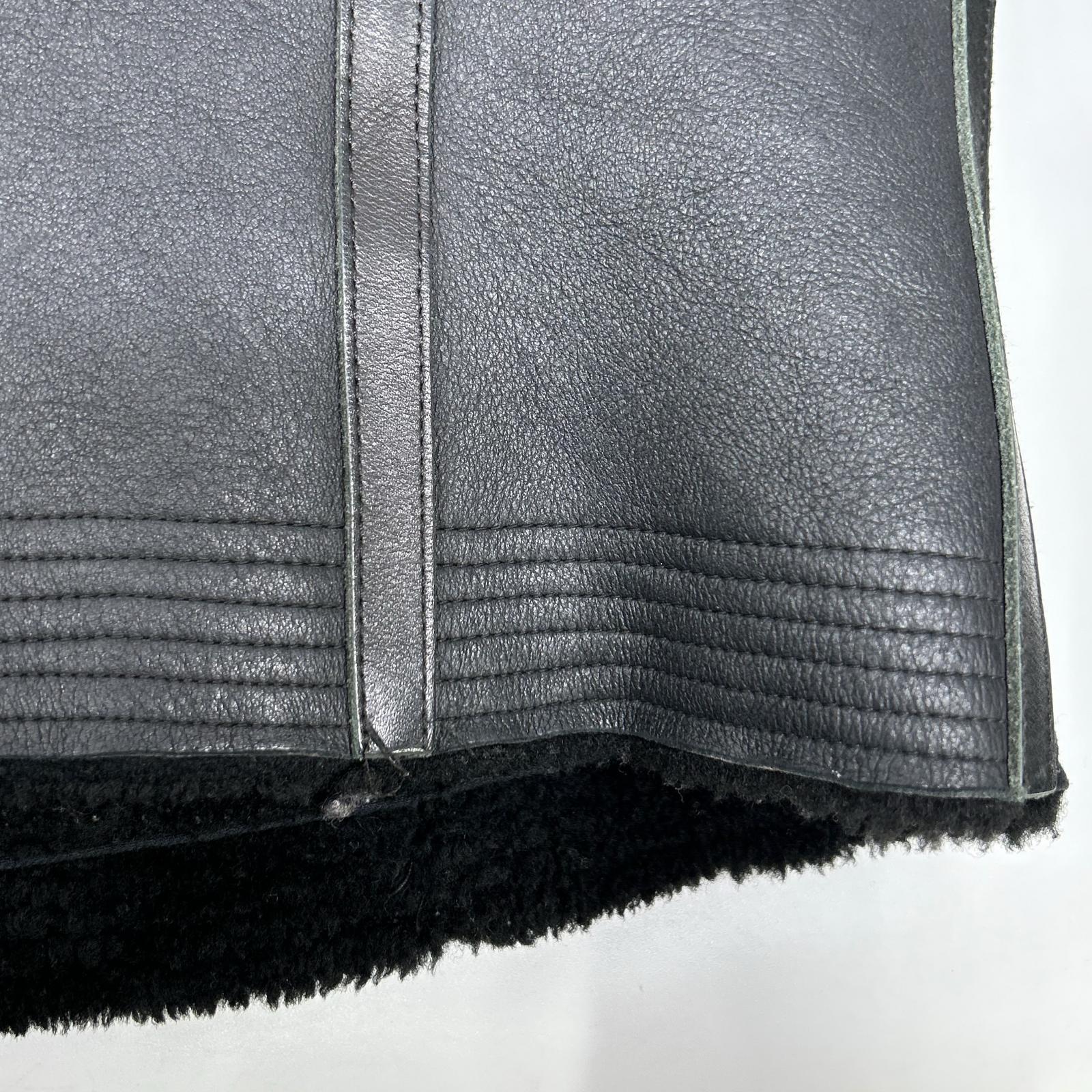 Rick Owens リックオウエンス RP16F2728-LSHTG ブラック レザー ムートンジャケット ジャケット