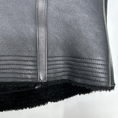 Rick Owens リックオウエンス RP16F2728-LSHTG ブラック レザー ムートンジャケット ジャケット