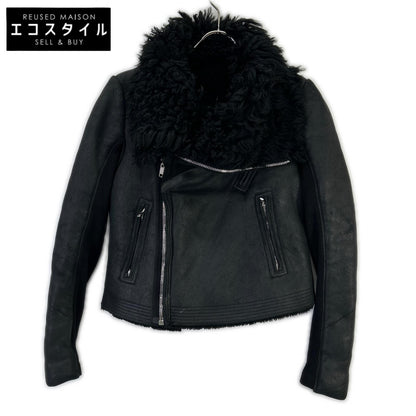 Rick Owens リックオウエンス RP16F2728-LSHTG ブラック レザー ムートンジャケット ジャケット