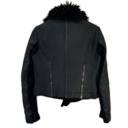 Rick Owens リックオウエンス RP16F2728-LSHTG ブラック レザー ムートンジャケット ジャケット