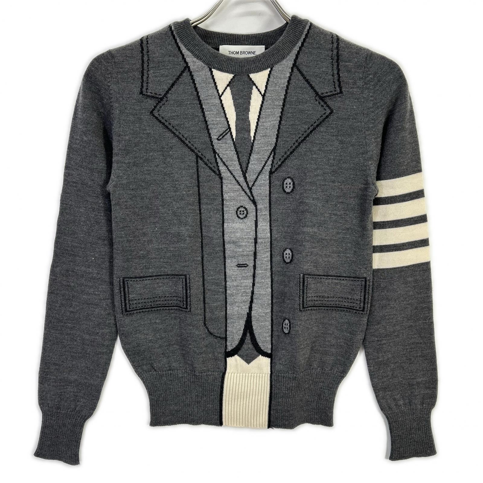 THOM BROWNE トムブラウン FKA243A-00014035 グレー トロンプルイユ