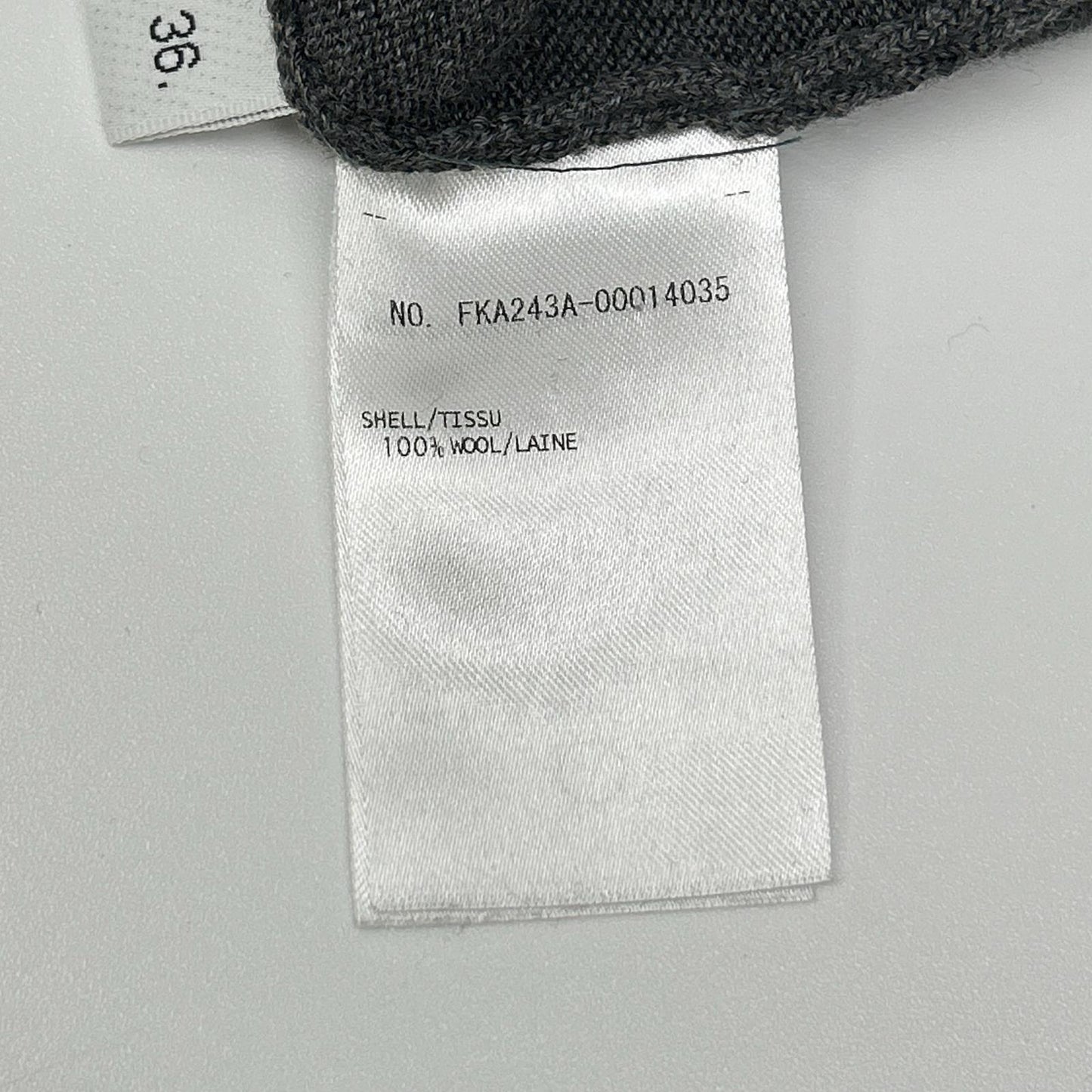 THOM BROWNE トムブラウン FKA243A-00014035 グレー トロンプルイユ ニットプルオーバー トップス