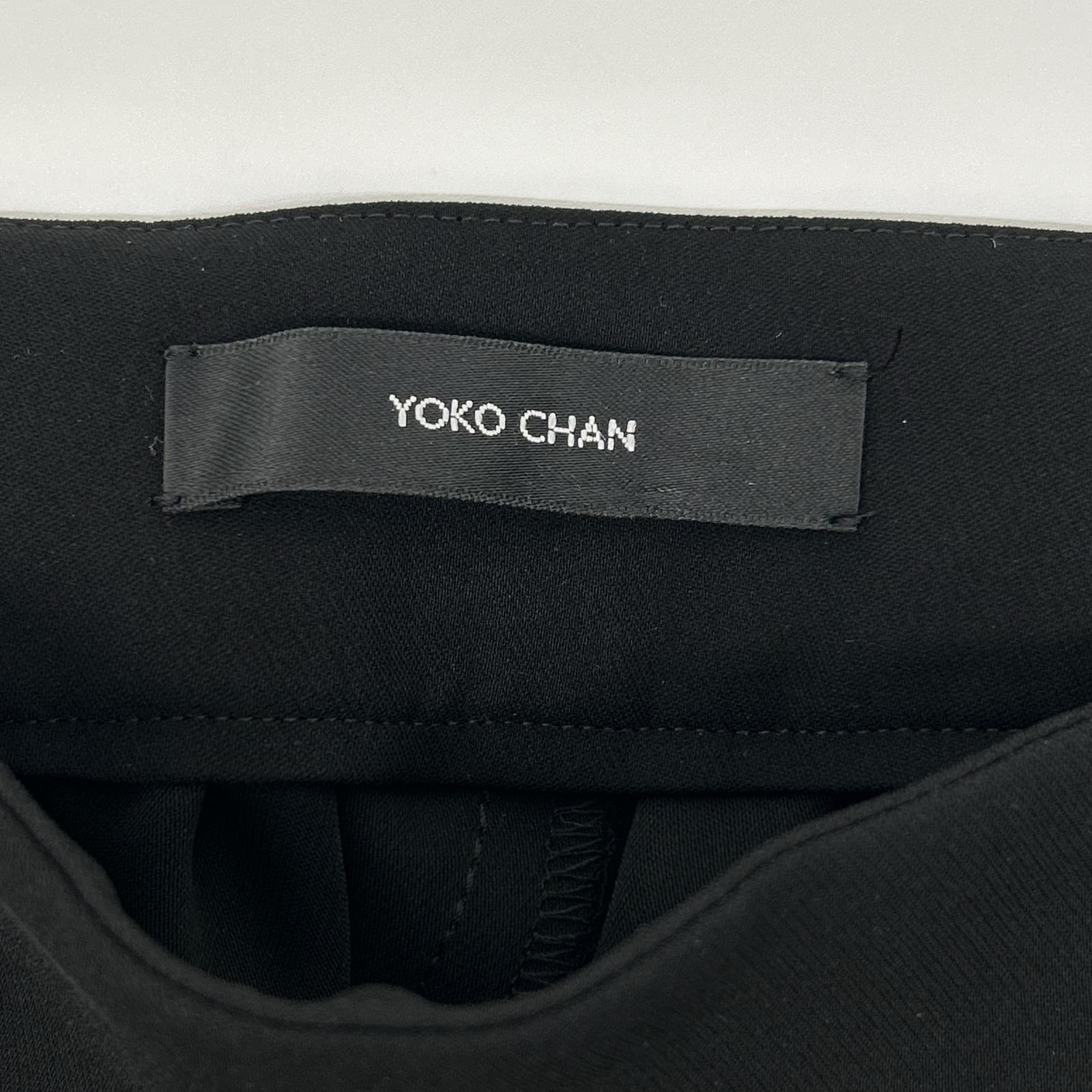 YOKOCHAN ヨーコチャン YCP-620-077 ブラック ハイウエストギャザー