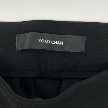YOKOCHAN ヨーコチャン YCP-620-077 ブラック　ハイウエストギャザーパンツ ボトムス