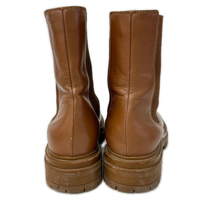 GIANVITOROSSI ジャンヴィトロッシ レザー サイドゴア ブーツ シューズ