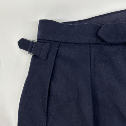MADISON BLUE マディソンブルー MB224-3005 ネイビー フランネルバギーパンツ ボトムス