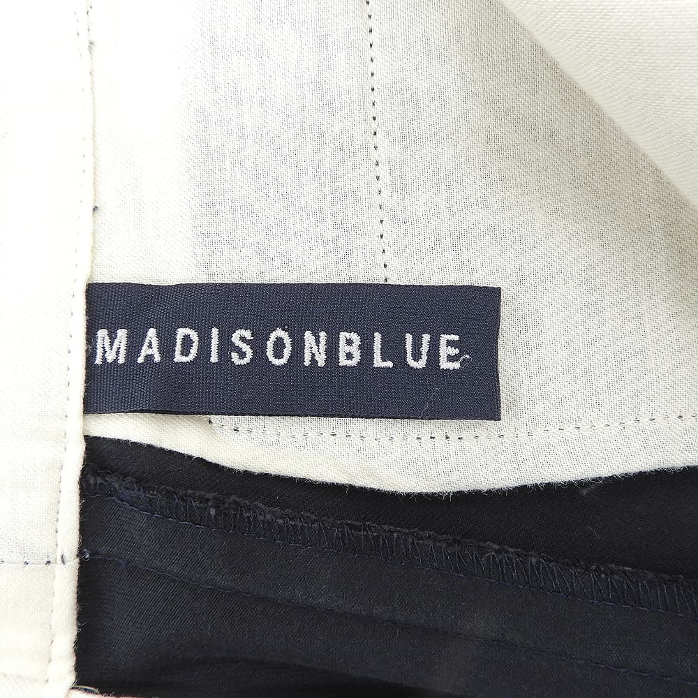 MADISON BLUE マディソンブルー ノータック ストレート チノパンツ ボトムス レディース ネイビー S MB231-3001 ボトムス