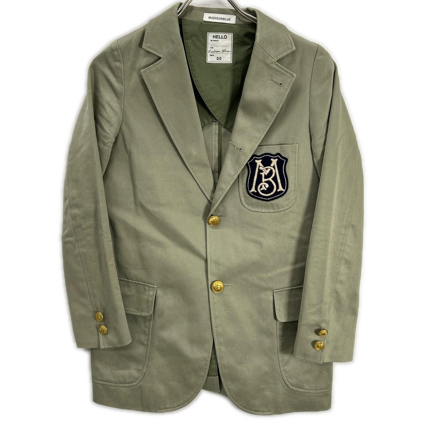 MADISON BLUE マディソンブルー MB999-1706 カーキ BERKLEE S3B BLAZER ジャケット