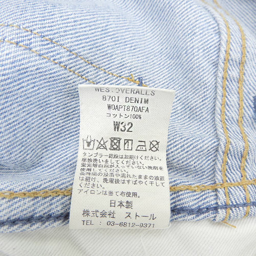 LEVI'S Levi's excellent condition elastic-waist Westoveralls denim pants women's bottoms blue W32 870I bottoms