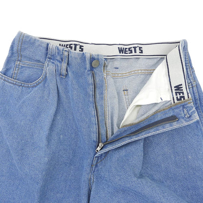 LEVI'S Levi's excellent condition elastic-waist Westoveralls denim pants women's bottoms blue W32 870I bottoms