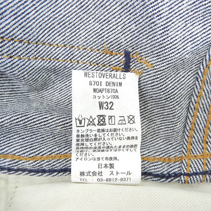 LEVI'S リーバイス 美品 ウエストゴム ウエストオーバーオールズ デニムパンツ ボトムス レディース インディゴ W32 870I ボトムス
