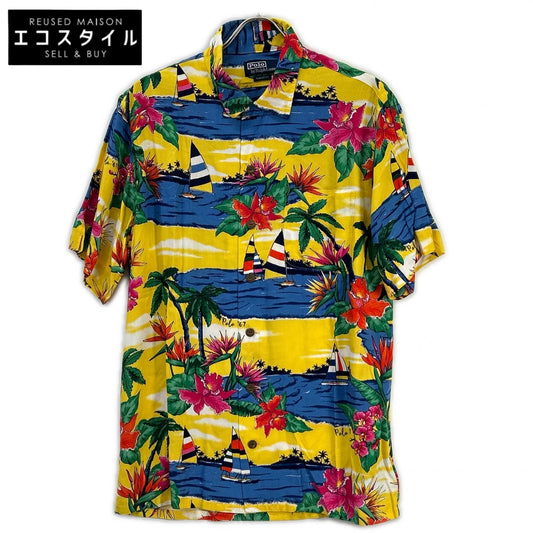 POLO RALPH LAUREN ポロ ラルフローレン イエロー 総柄 アロハシャツ トップス