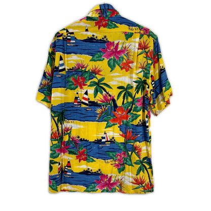 POLO RALPH LAUREN ポロ ラルフローレン イエロー 総柄 アロハシャツ トップス