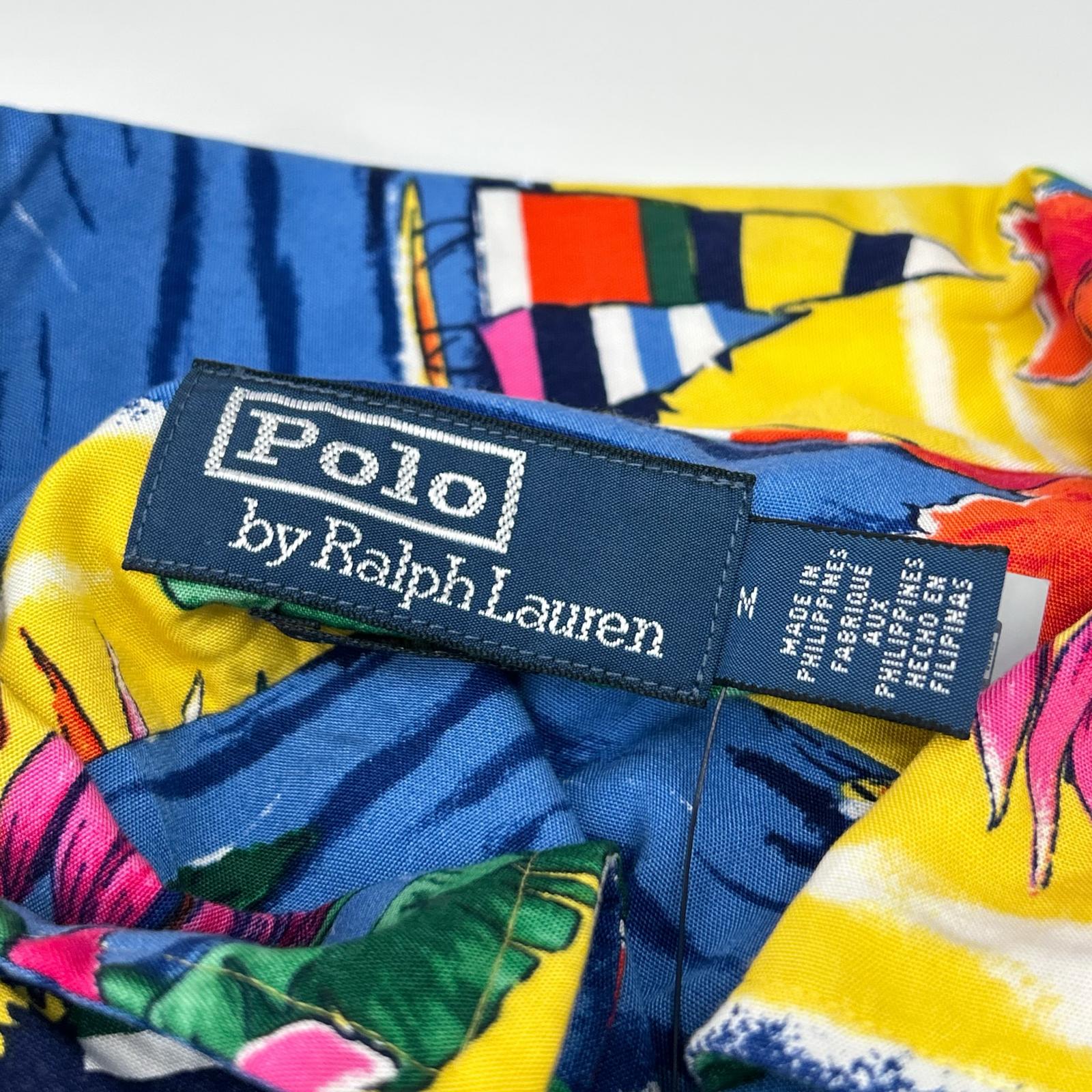 POLO RALPH LAUREN ポロ ラルフローレン イエロー 総柄 アロハシャツ トップス