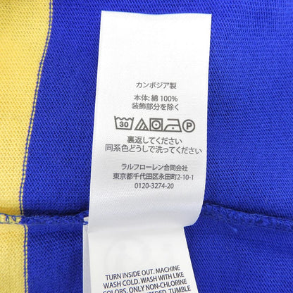 POLO RALPH LAUREN ポロ ラルフローレン 未使用 ボーダー 長袖 ラガーシャツ トップス メンズ イエロー×ブルー M トップス