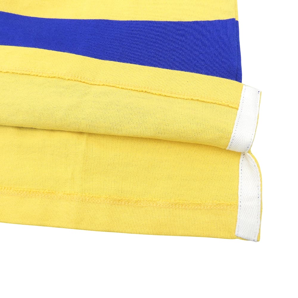POLO RALPH LAUREN ポロ ラルフローレン 未使用 ボーダー 長袖 ラガーシャツ トップス メンズ イエロー×ブルー M トップス