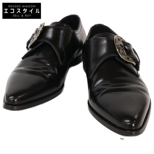 DOLCE&GABBANA ドルチェアンドガッバーナ A50375 シルバーバックル シングルモンク ドレスシューズ シューズ