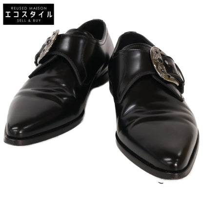 DOLCE&GABBANA ドルチェアンドガッバーナ A50375 シルバーバックル シングルモンク ドレスシューズ シューズ