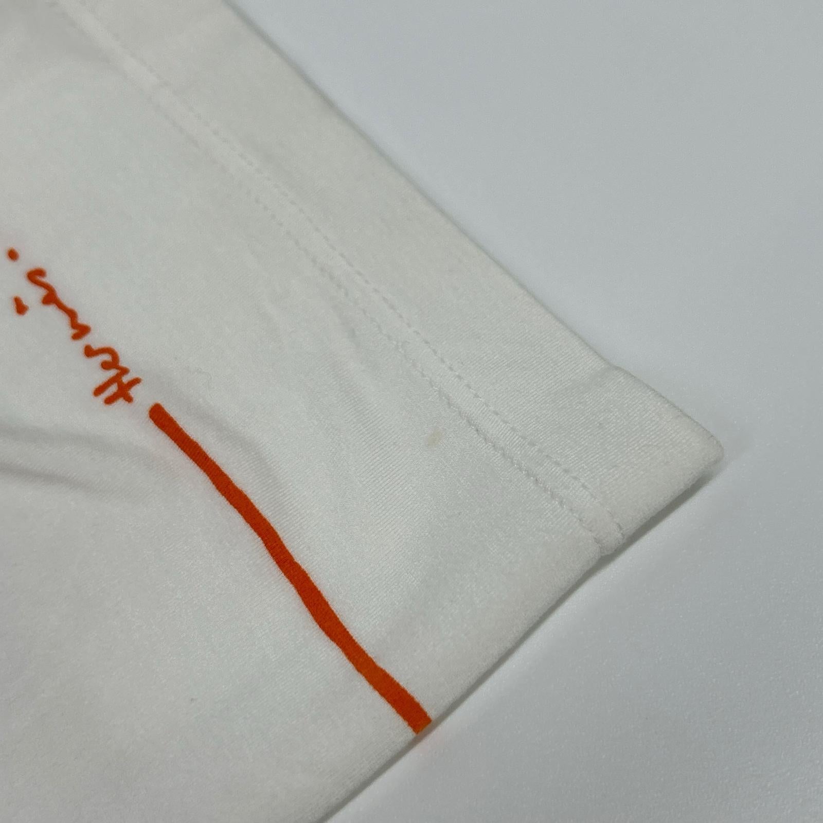 HERMES エルメス ホワイト マルジェラ期 ペイント 長袖カットソー トップス