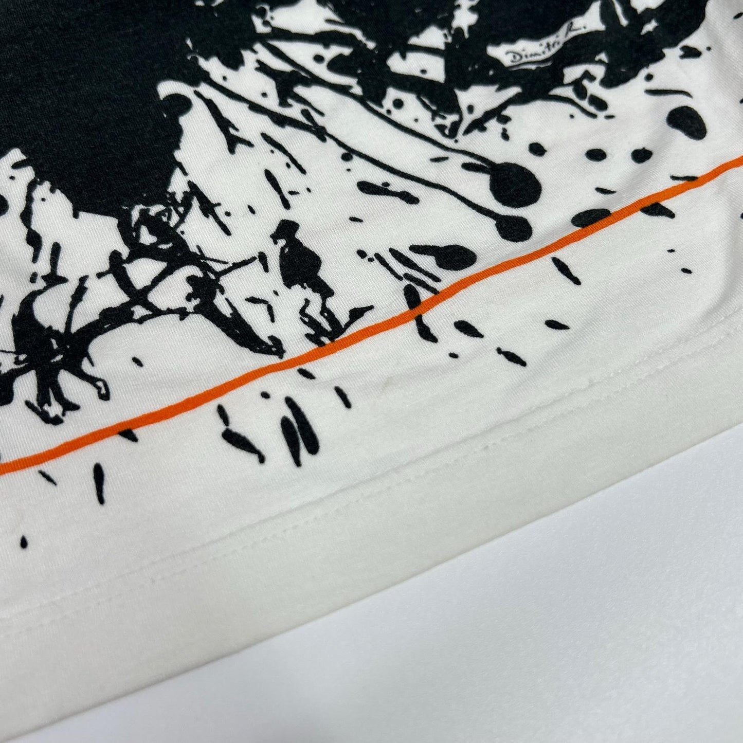 HERMES エルメス ホワイト マルジェラ期 ペイント 長袖カットソー トップス