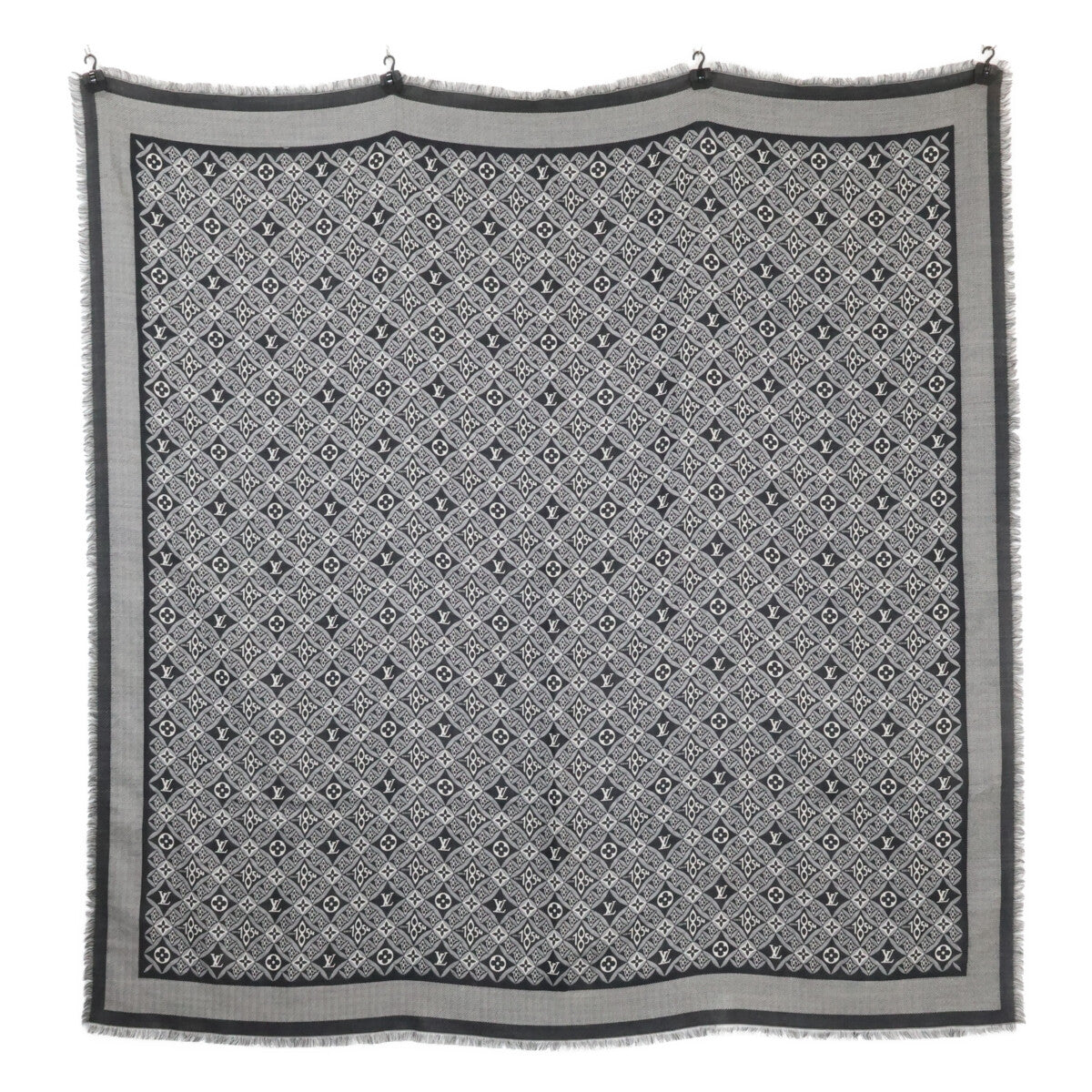 LOUIS VUITTON ルイヴィトン 【美品】MP2821 SINCE 1854 モノグラム シルク/ウール ショール マフラー