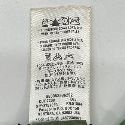 Patagonia パタゴニア 27570 グリーン スリングショット ダウンベスト ベスト