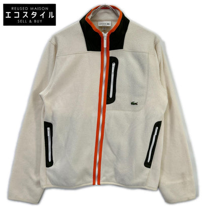 Lacoste ラコステ ホワイト パイピングマイクロフリースジャケット ジャケット