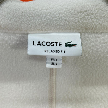Lacoste ラコステ ホワイト パイピングマイクロフリースジャケット ジャケット