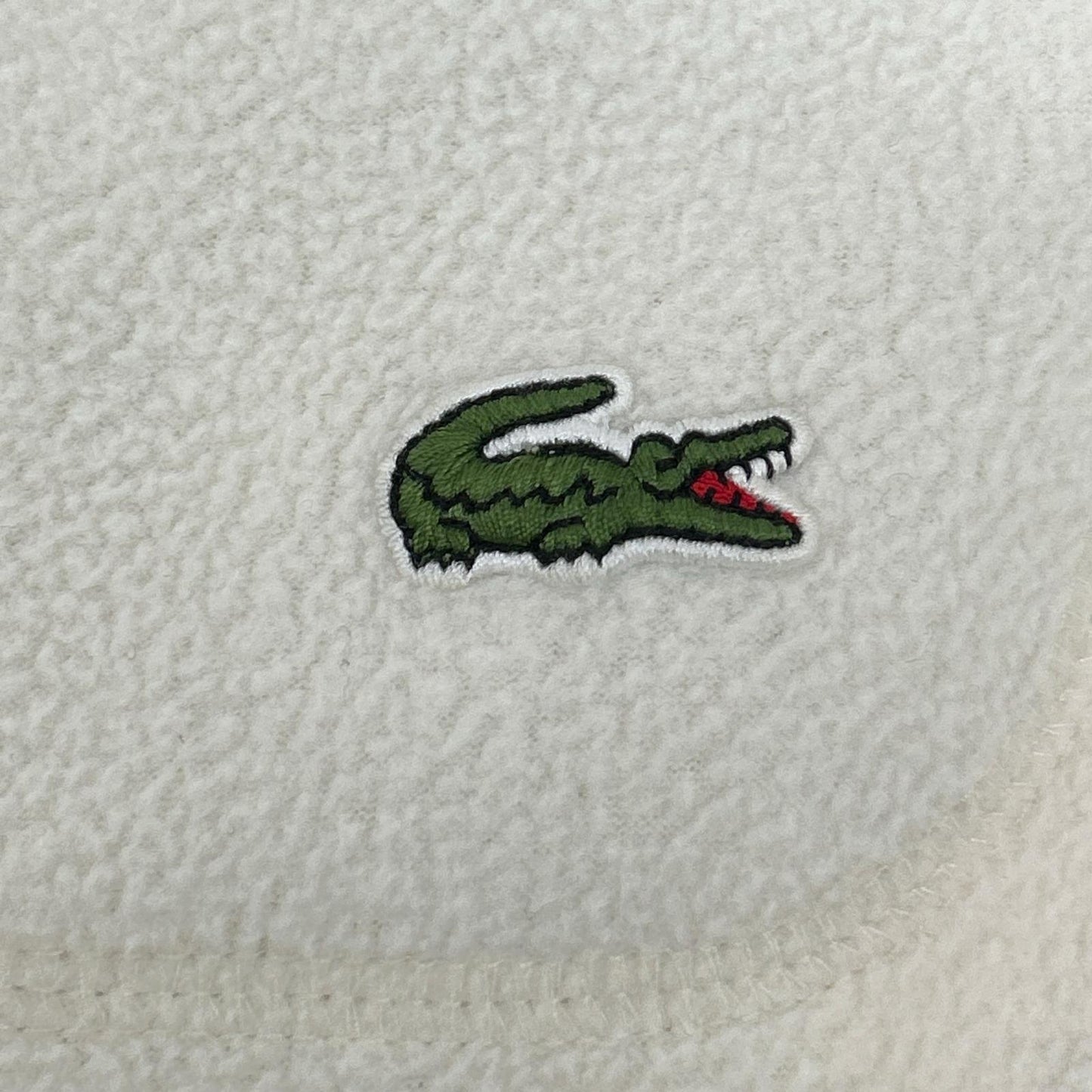 Lacoste ラコステ ホワイト パイピングマイクロフリースジャケット ジャケット