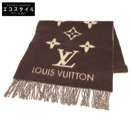 LOUIS VUITTON ルイヴィトン 【即決/国内正規】エシャルプ レイキャビック モノグラム カシミヤ フリンジ マフラー