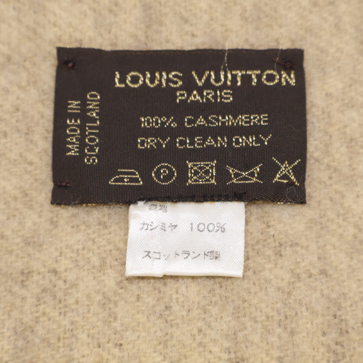 LOUIS VUITTON ルイヴィトン 【即決/国内正規】エシャルプ レイキャビック モノグラム カシミヤ フリンジ マフラー