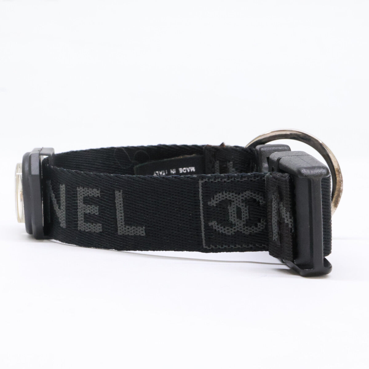 CHANEL シャネル 03A 方位磁石 コンパス ロゴジャカード キーリング