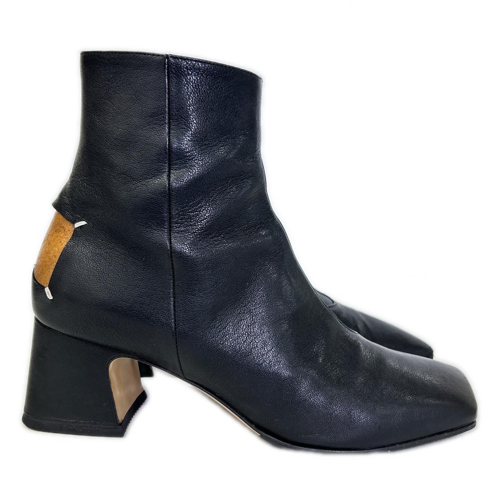 Maison margiela メゾンマルジェラ 22 S58WU0393 4ステッチ サイドファスナー ショートブーツ シューズ