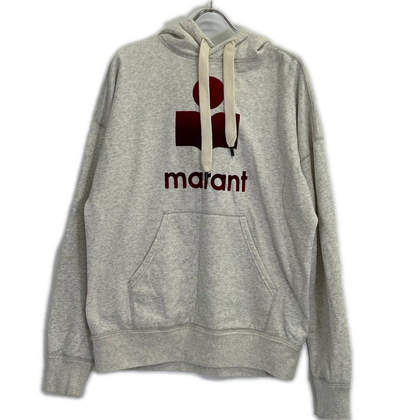 ISABEL MARANT イザベルマラン フロントロゴ ライトグレー スウェットパーカ トップス