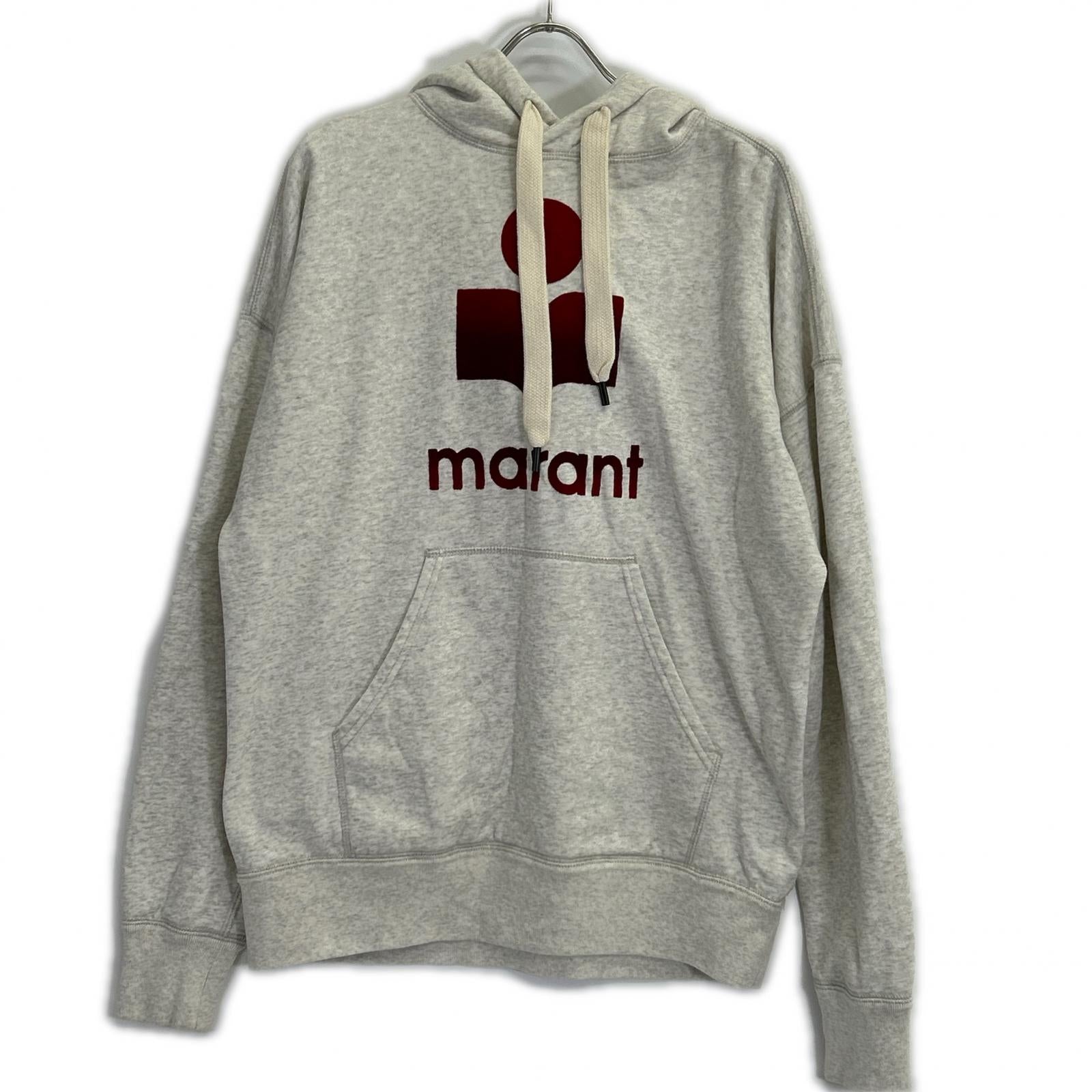 ISABEL MARANT イザベルマラン フロントロゴ ライトグレー スウェットパーカ トップス