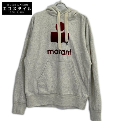ISABEL MARANT イザベルマラン フロントロゴ ライトグレー スウェットパーカ トップス