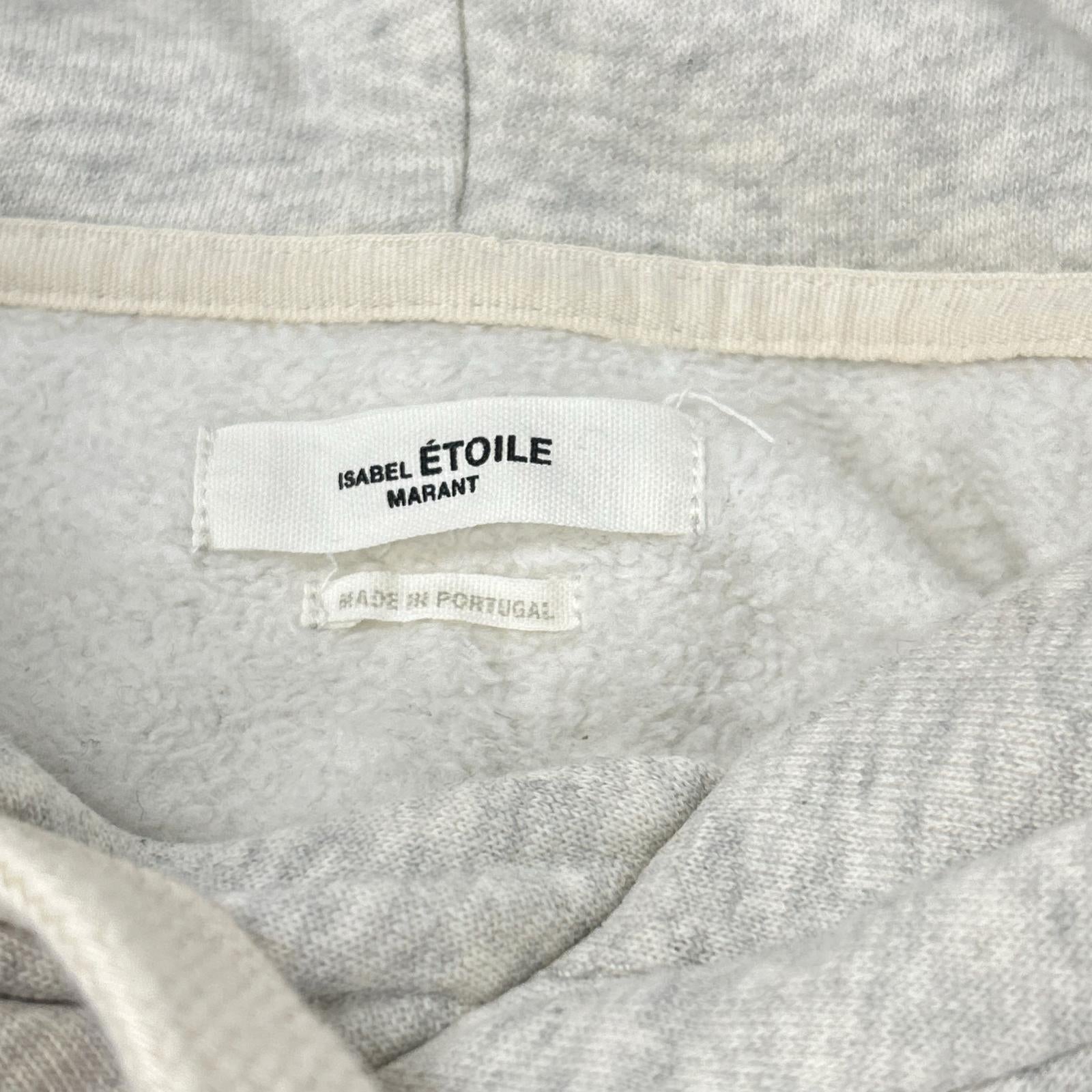 ISABEL MARANT イザベルマラン フロントロゴ ライトグレー スウェットパーカ トップス