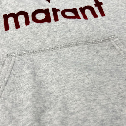 ISABEL MARANT イザベルマラン フロントロゴ ライトグレー スウェットパーカ トップス