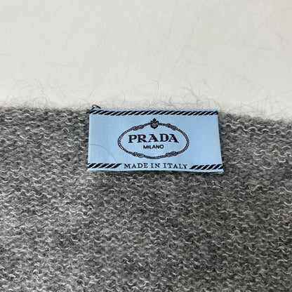 PRADA プラダ グレー 1F88 モヘア ダメージ加工ニット トップス
