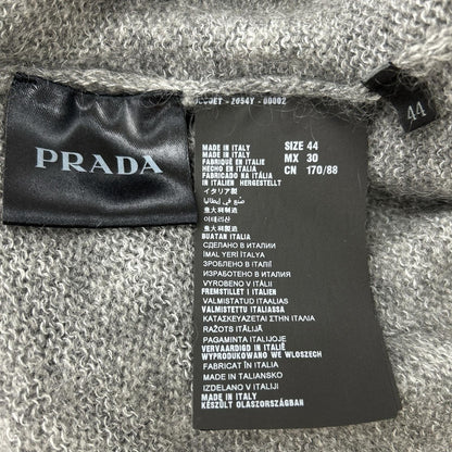 PRADA プラダ グレー 1F88 モヘア ダメージ加工ニット トップス
