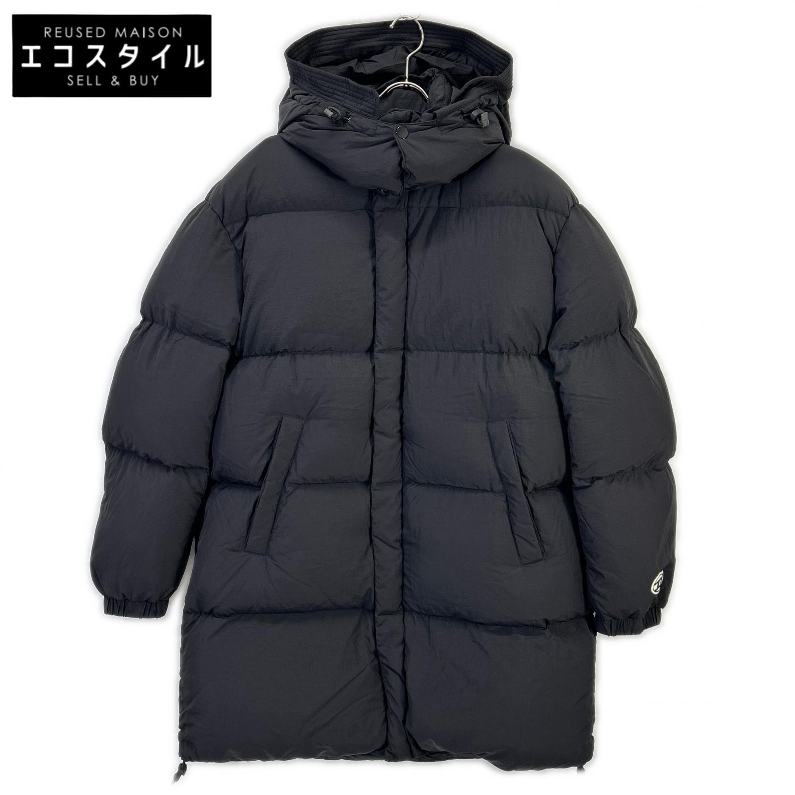 DIESEL ディーゼル ブラック W-ROLF-LONG ダウン コート