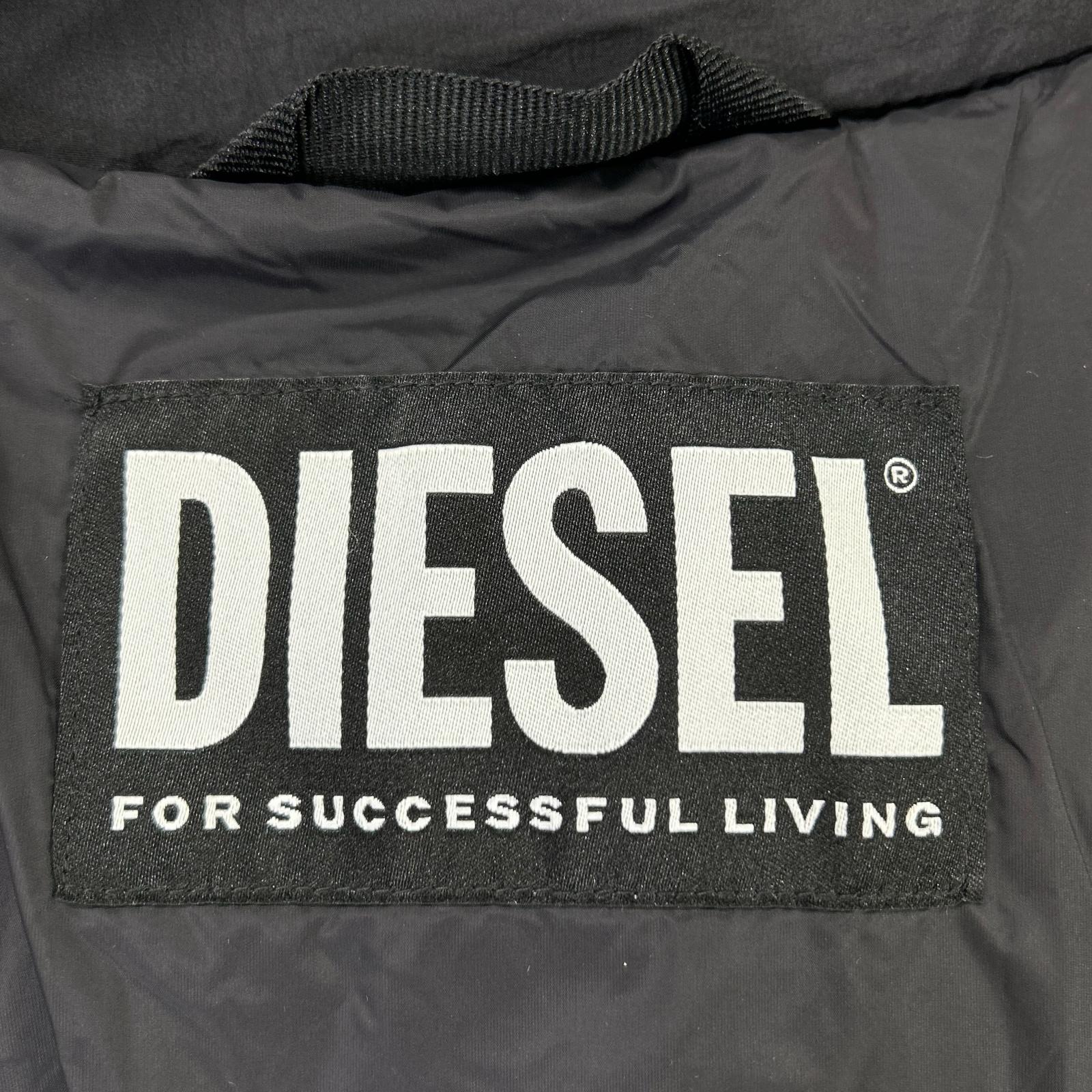 DIESEL Diesel black W-ROLF-LONG down coat