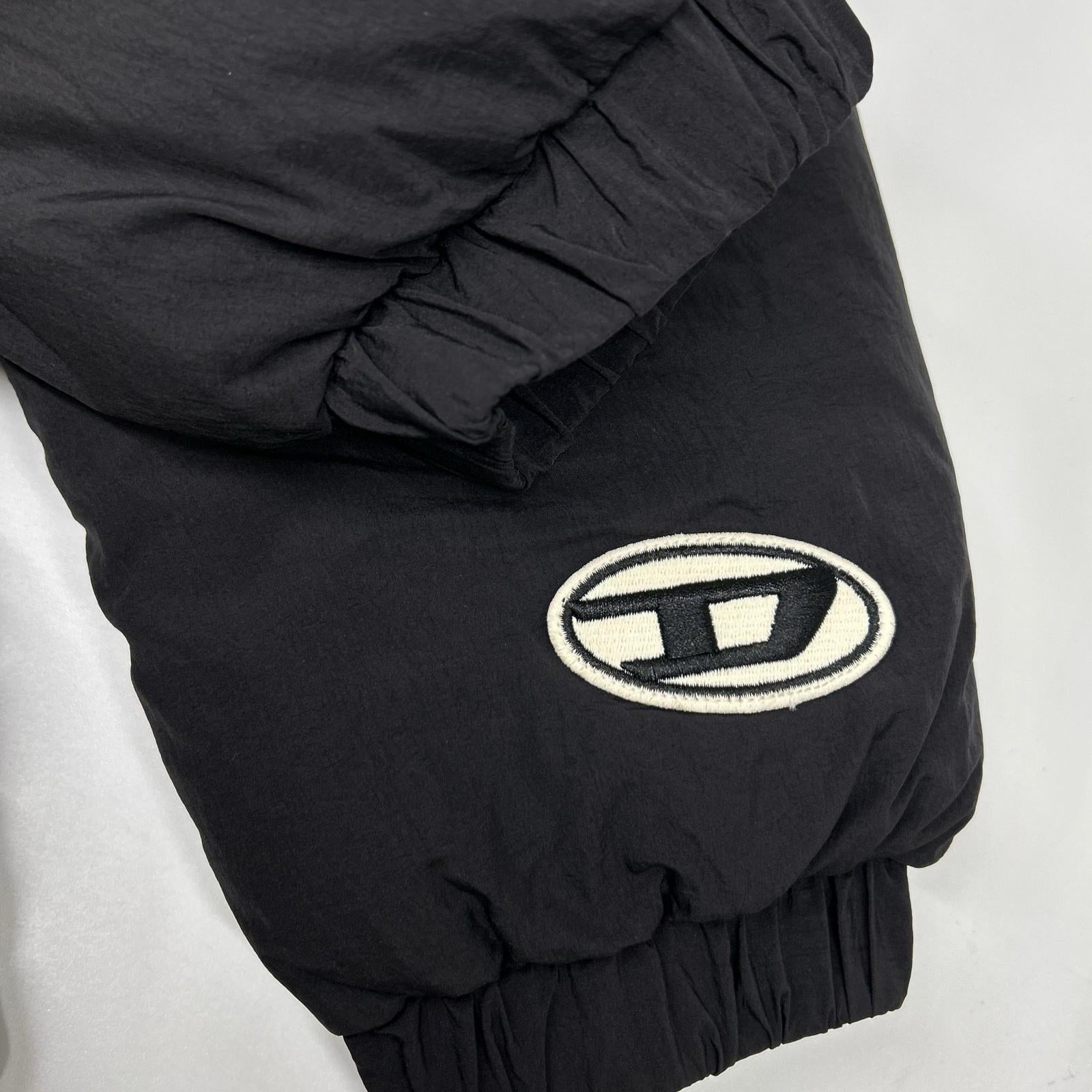DIESEL Diesel black W-ROLF-LONG down coat