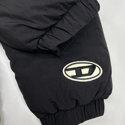 DIESEL Diesel black W-ROLF-LONG down coat