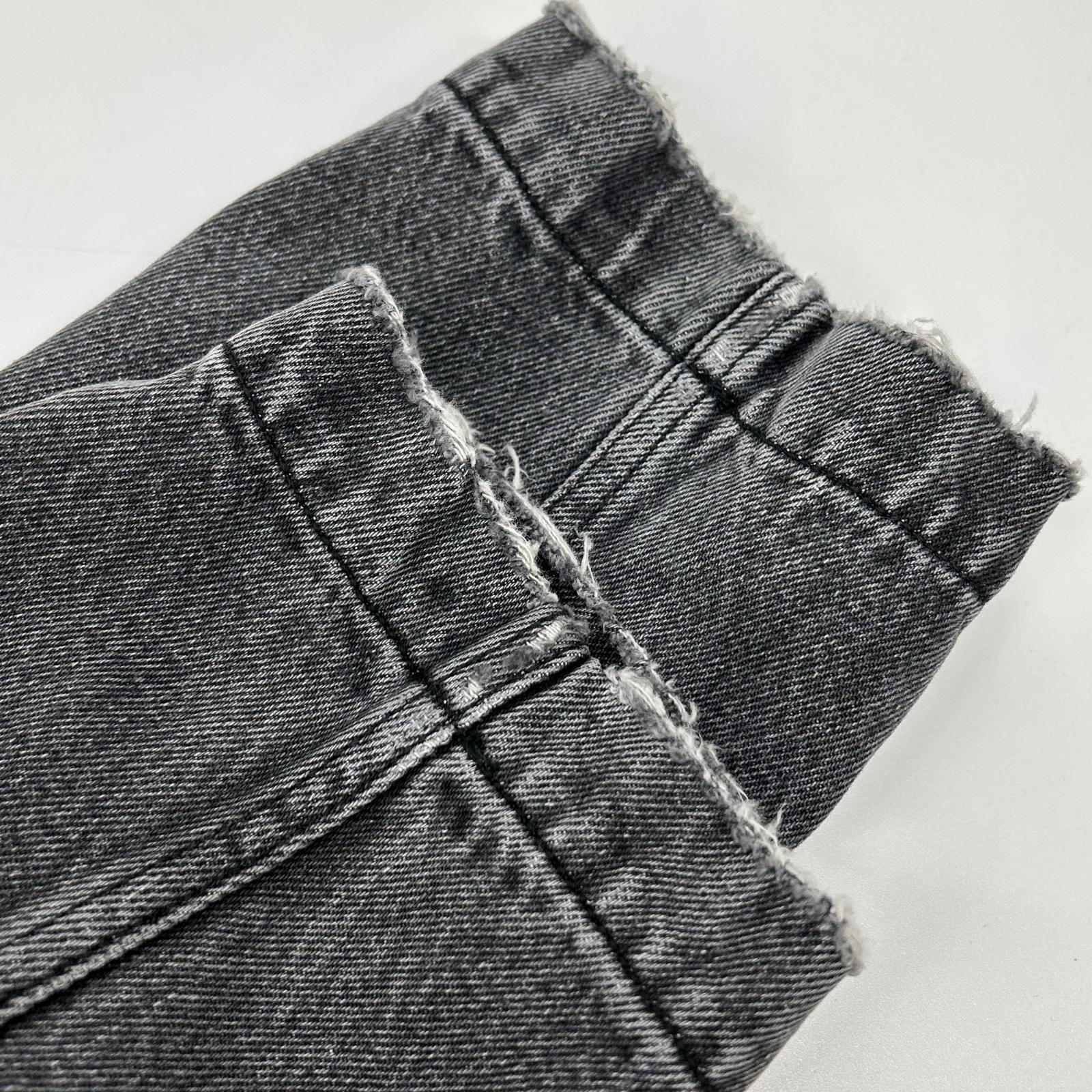 DIESEL ディーゼル 22AW D-ROKU-LONG　チャコール クラッシュ加工 デニム ロングコート コート